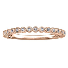 Load image into Gallery viewer, Bezel Diamond Stack Band in Rose Gold - Fifth Avenue Jewellers

