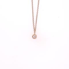 Bella Bloom CZ Sparkle Solitaire Necklace - Fifth Avenue Jewellers