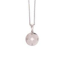 Load image into Gallery viewer, Bella Compass Pendant Necklace - Fifth Avenue Jewellers
