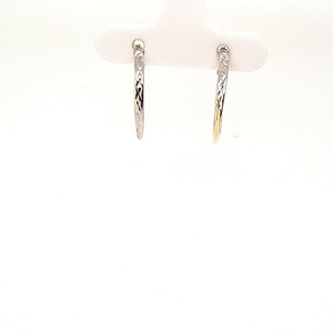 Bella Duo Toned Twisted Hoops - Fifth Avenue Jewellers