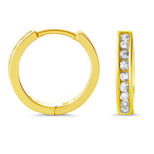 Bella Mini Huggie Earrings In 10K Gold - Fifth Avenue Jewellers