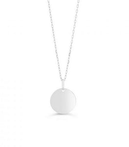 Bella Persona Disc Necklace In White Gold - Fifth Avenue Jewellers