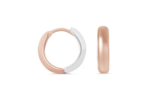 Bella Reversible Huggie Earrings In 10K Gold - Fifth Avenue Jewellers