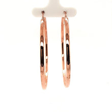 Load image into Gallery viewer, Bella Rio Large Rose Gold Hoops - Fifth Avenue Jewellers
