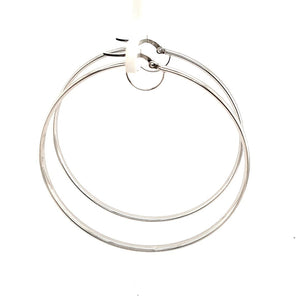 Bella Rio White Gold Statement Hoops - Fifth Avenue Jewellers