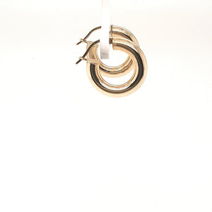 Bella Small Classic Yellow Gold Hoops - Fifth Avenue Jewellers