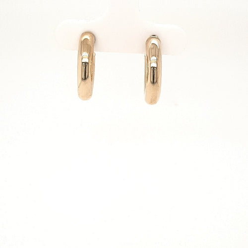 Bella Small Classic Yellow Gold Hoops - Fifth Avenue Jewellers