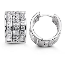 Load image into Gallery viewer, Bella Sterling Silver Huggie Earrings - Fifth Avenue Jewellers
