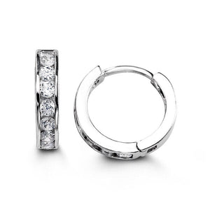 Bella Sterling Silver Huggie Earrings - Fifth Avenue Jewellers