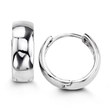 Load image into Gallery viewer, Bella Sterling Silver Huggie Earrings - Fifth Avenue Jewellers
