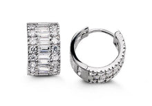 Load image into Gallery viewer, Bella Sterling Silver Huggie Earrings - Fifth Avenue Jewellers
