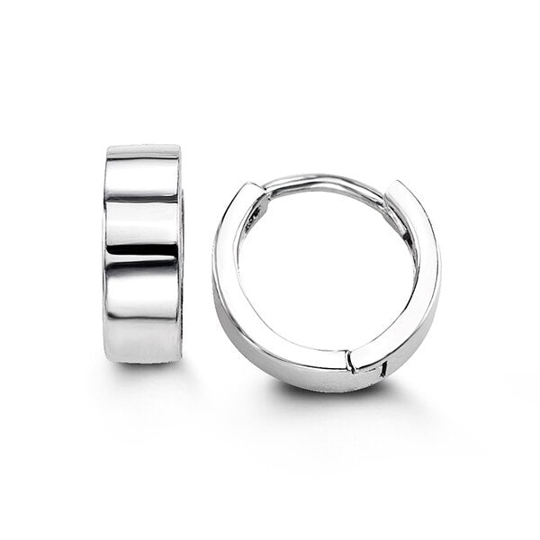 Bella Sterling Silver Huggie Earrings - Fifth Avenue Jewellers