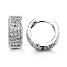 Load image into Gallery viewer, Bella Sterling Silver Huggie Earrings - Fifth Avenue Jewellers
