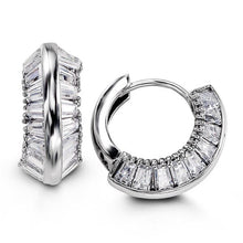 Load image into Gallery viewer, Bella Sterling Silver Huggie Earrings - Fifth Avenue Jewellers
