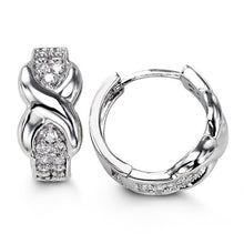 Load image into Gallery viewer, Bella Sterling Silver Huggie Earrings - Fifth Avenue Jewellers
