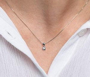 Bezel Set Diamond Solitaire Necklace - Fifth Avenue Jewellers