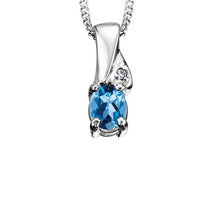 Load image into Gallery viewer, Birthstone &amp; Diamond Necklace - Fifth Avenue Jewellers

