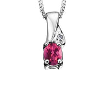 Load image into Gallery viewer, Birthstone &amp; Diamond Necklace - Fifth Avenue Jewellers
