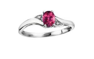 Birthstone & Diamond Ring - Fifth Avenue Jewellers