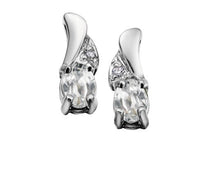 Load image into Gallery viewer, Birthstone &amp; Diamond Stud Earrings - Fifth Avenue Jewellers
