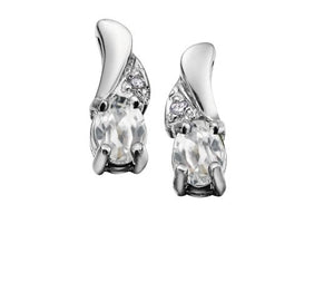 Birthstone & Diamond Stud Earrings - Fifth Avenue Jewellers