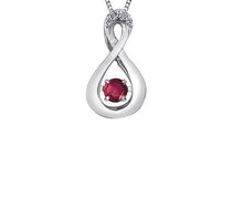Load image into Gallery viewer, Birthstone Pulse Pendant Necklace July Ruby Fifth Avenue Jewellers
