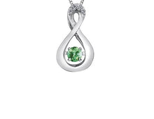 Load image into Gallery viewer, Birthstone Pulse Pendant Necklace May Emerald  Fifth Avenue Jewellers
