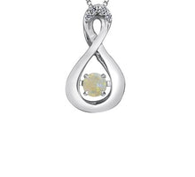 Load image into Gallery viewer, Birthstone Pulse Pendant Necklace October Opal Fifth Avenue Jewellers
