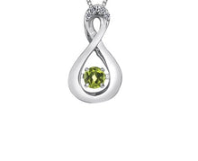 Load image into Gallery viewer, Birthstone Pulse Pendant Necklace August Peridot Fifth Avenue Jewellers
