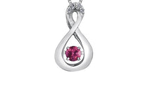 Load image into Gallery viewer, Birthstone Pulse Pendant Necklace June Pink Topaz  Fifth Avenue Jewellers

