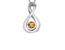 Load image into Gallery viewer, Birthstone Pulse Pendant Necklace November Citrine Fifth Avenue Jewellers
