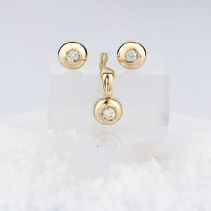 Bold Bezel Set Diamond Stud Earrings - Fifth Avenue Jewellers