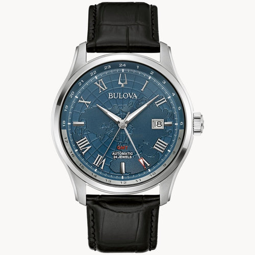 Bulova Men's Wilton GMT Automatic Watch 96B385 - Fifth Avenue Jewellers