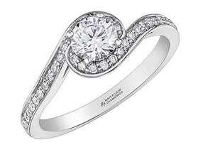 Canadian Diamond Bypass Engagement Ring - Fifth Avenue Jewellers