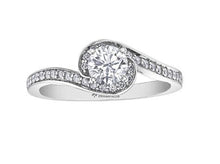 Load image into Gallery viewer, Canadian Diamond Bypass Engagement Ring - Fifth Avenue Jewellers
