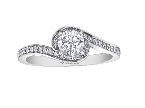 Canadian Diamond Bypass Engagement Ring - Fifth Avenue Jewellers