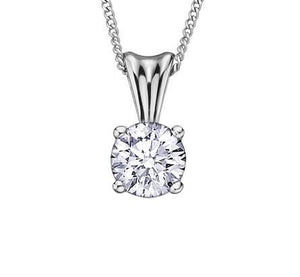 Canadian Diamond Solitaire Pendant - Fifth Avenue Jewellers
