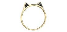 Load image into Gallery viewer, Cat Ear Black Diamond Ring - Fifth Avenue Jewellers
