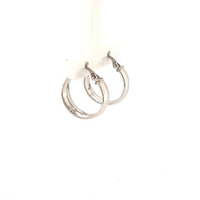 Load image into Gallery viewer, Chunky White Gold Hoops - Fifth Avenue Jewellers
