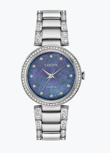 Citizen Eco Drive Silhouette Crystal EM0840-59N - Fifth Avenue Jewellers