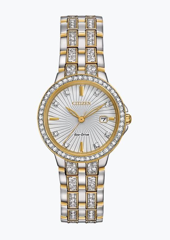 Citizen Eco Drive Silhouette Crystal EW2344-57A - Fifth Avenue Jewellers