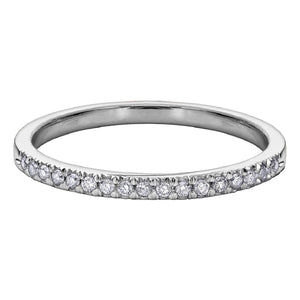 Classic Diamond Wedding Band in White Gold - Fifth Avenue Jewellers