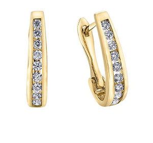 Classic "J" Shaped Earrings - Fifth Avenue Jewellers