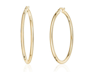 Classic Round Hoops In 10K Yellow Gold - Fifth Avenue Jewellers