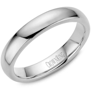 CrownRing 10K White Gold Wedding Band 3mm TDL10W3/5 - Fifth Avenue Jewellers