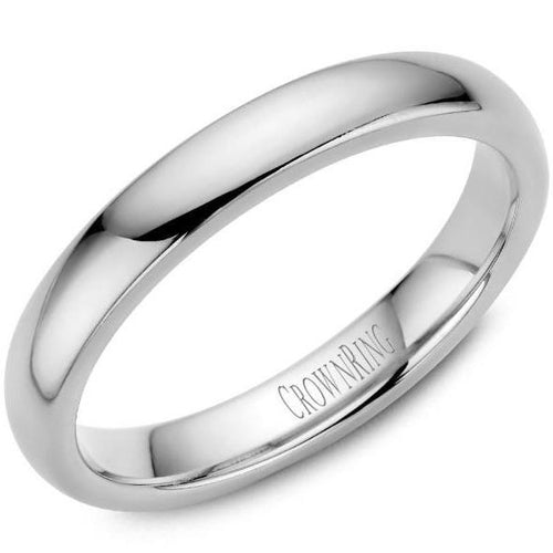 CrownRing 10K White Gold Wedding Band 3mm TDS10W3/6 - Fifth Avenue Jewellers