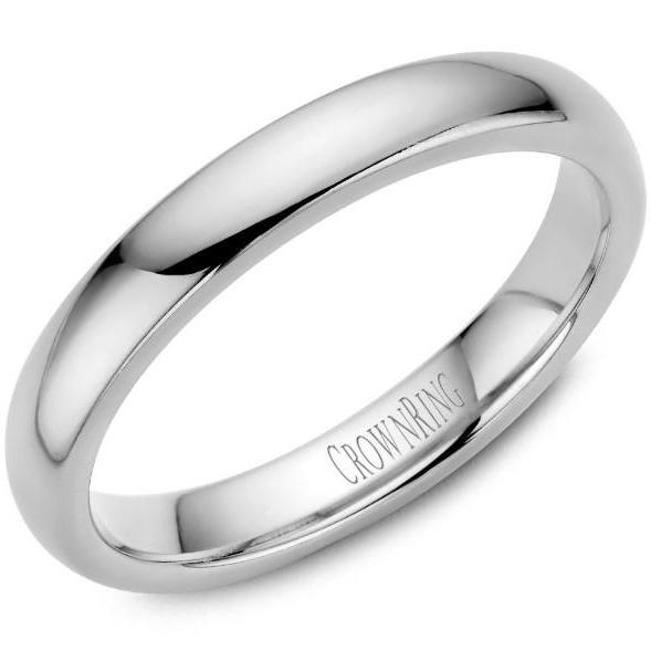 CrownRing 10K White Gold Wedding Band 3mm TDS10W3/6.5 - Fifth Avenue Jewellers