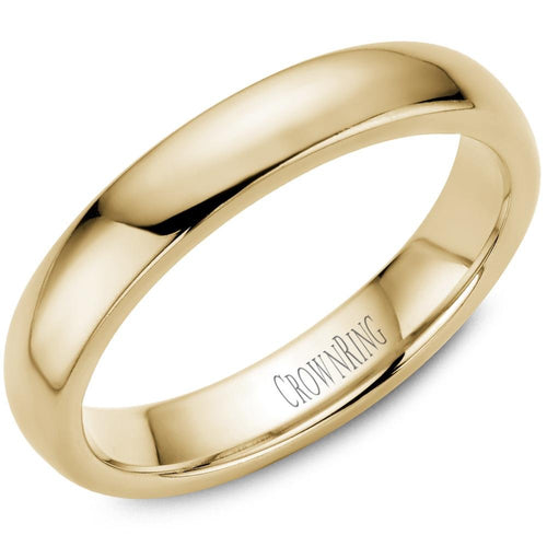 CrownRing 10K Yellow Gold Traditional Womans Band 4mm TDL10Y4/5.5 - Fifth Avenue Jewellers
