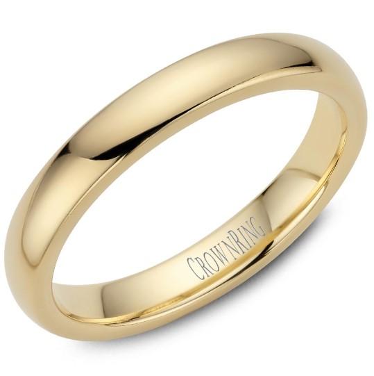 CrownRing 10K Yellow Gold Wedding Band 3mm TDS10Y3/5 - Fifth Avenue Jewellers