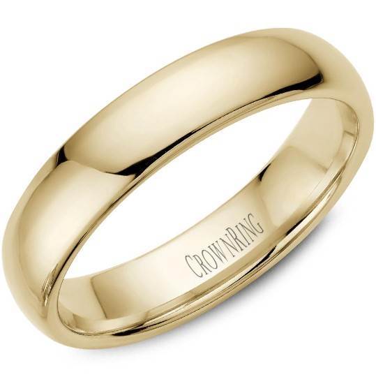 CrownRing 10K Yellow Gold Wedding Band 5mm TDS10Y5/10.5 - Fifth Avenue Jewellers